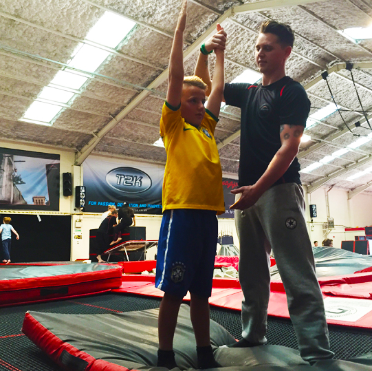 TRAMPOLINING WITH KID